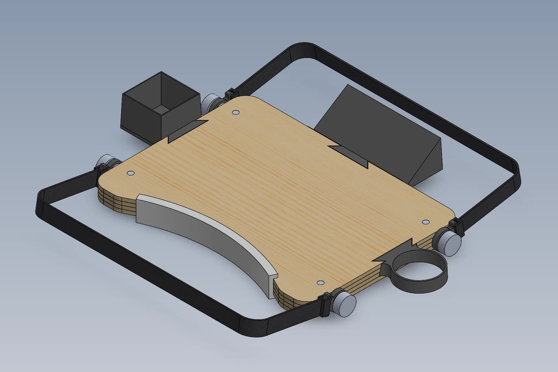 Mobile Desk Assembly